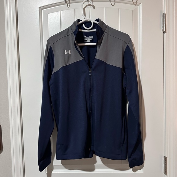 Under Armour Jackets & Blazers - Under Armour Dark Blue and Gray Jacket Small